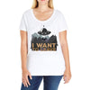 I Want to Leave Ladies Curvy T-Shirt