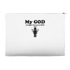 my god is bigger than your god Accessory Pouches