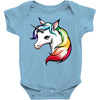 rainbow unicorn Baby Onesie