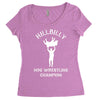 hillbilly hog wrestling champ  funny  comic wrestling redneck Women's Triblend Scoop T-shirt