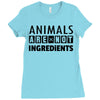 Animals Are Not Ingredients Ladies Fitted T-Shirt