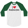 I Love Acupuncture 3/4 Sleeve Shirt