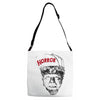 horror werewolf Adjustable Strap Totes