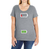 Mommy Dead Battery Ladies Curvy T-Shirt