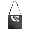 californian boxer lover Adjustable Strap Totes