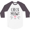 CHECK MEOWT CAT 3/4 Sleeve Shirt