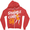 shamble to the cure zombie 5k Zipper Hoodie