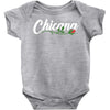chicana with rose Baby Bodysuit