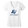lets bounce Women's V-Neck T-Shirt