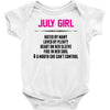 July Girl Hated By Many Baby Onesie
