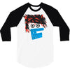 awsome design animation skin 3/4 Sleeve Shirt