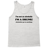 im not an alcoholic im a drunk t shirt x large funny beer pong keg par Tank Top