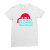 guns dont kill people Ladies Fitted T-Shirt