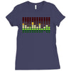sound activated flashing light Ladies Fitted T-Shirt