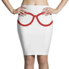 kacamata red Pencil Skirts