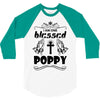 I Am One Blessed Poppy 3/4 Sleeve Shirt