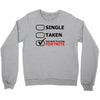 too busy playing fortnite (black) Crewneck Sweatshirt
