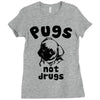 pugs not drugs Ladies Fitted T-Shirt