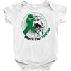 never stop fighting Baby Bodysuit