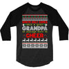 santa only comes once a year grandpa is always here to cheer 3/4 Sleeve Shirt