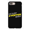 eat, sleep, pewpew, repeat iPhone 8 Plus Case