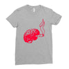 joint smoking brain Ladies Fitted T-Shirt