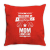 Awesome Mom Looks Like Throw Pillow