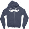 mustache sticker decal vinyl Zipper Hoodie