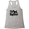 the dogfather beagle Racerback Tank