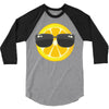 Lemon with Glasses 3/4 Sleeve Shirt