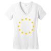 EU Stars Europe, European Union Flag, Symbol, Sign Women's V-Neck T-Shirt
