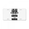 i am warrior License Plate