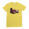 red doc marten skinhead boots, ideal birthday present or gift Ladies Fitted T-Shirt