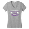 I Love Someone with Gynecologic Cancer to The Moon and Back Women's V-Neck T-Shirt