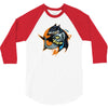 shark knight graphic 3/4 Sleeve Shirt