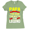 papa the man the myth the legend 2 Ladies Fitted T-Shirt