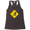 ninja crossing sign Racerback Tank