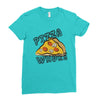 Pizza Bitch Ladies Fitted T-Shirt