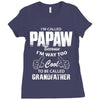 I'm Called Papaw Because I'm Way Too Cool To Be Called Grandfather Ladies Fitted T-Shirt