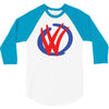 mod vw volkswagen dub logo 3/4 Sleeve Shirt