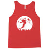skiier moon moonlight silhouett Tank Top