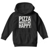 pizza makes me happy Youth Hoodie