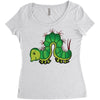 funny animal Women's Triblend Scoop T-shirt