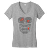 gunshot gorilla chest tee Women's V-Neck T-Shirt