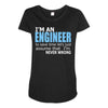 engineer Maternity Scoop Neck T-shirt