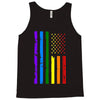 rainbow american flag Tank Top