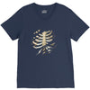 torn rib cage V-Neck Tee
