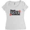 blessed sister with flower Women's Triblend Scoop T-shirt