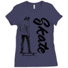 skate Ladies Fitted T-Shirt