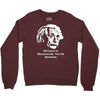 without a moustache einstein proud hirsute mustachioed grooming Crewneck Sweatshirt